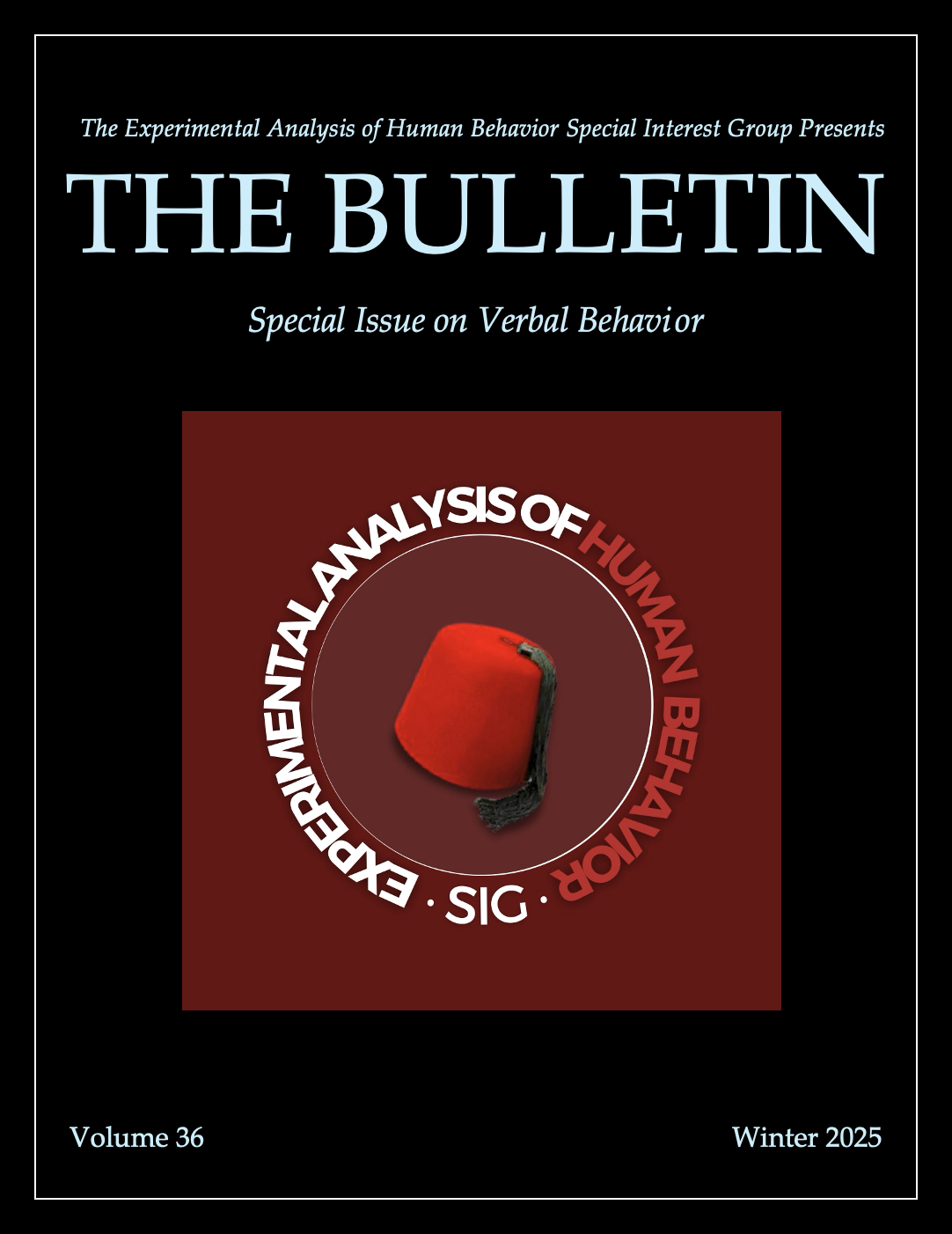 					View Vol. 36 No. Special Issue (2025): Verbal Behavior
				